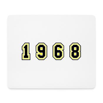 1968 Year Number - Mouse Pad (horizontal) - white - Front
