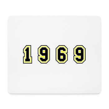 1969 Jahr Zahl - Mousepad (Querformat) - Weiß - Vorne