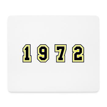 1972 Jahr Zahl - Mousepad (Querformat) - Weiß - Vorne