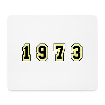 1973 Jahr Zahl - Mousepad (Querformat) - Weiß - Vorne