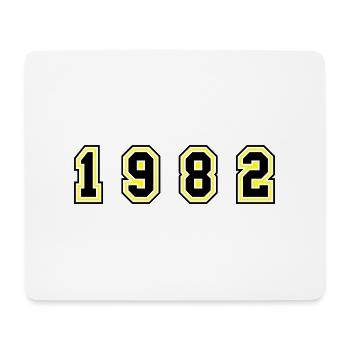 1982 Jahr Zahl - Mousepad (Querformat) - Weiß - Vorne
