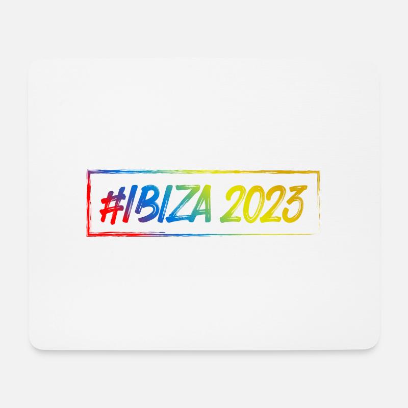 Ibiza 2023 - Mousepad (Querformat) - Weiß