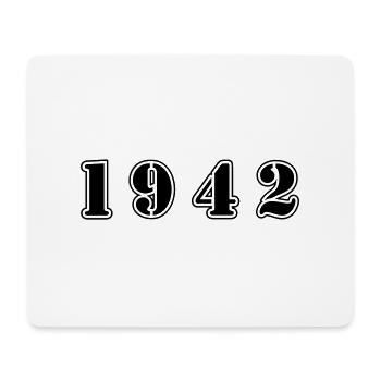 1942 Jahr Geburtstag - Mousepad (Querformat) - Weiß - Vorne