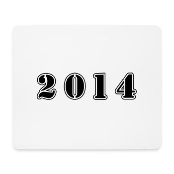 2014 Jahr Geburtstag - Mousepad (Querformat) - Weiß - Vorne