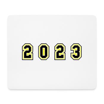 2023 Jahr Zahl - Mousepad (Querformat) - Weiß - Vorne