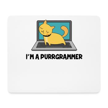 Cat Programmer Fur Computer Nerd Gift - Mouse Pad (horizontal) - white - Front