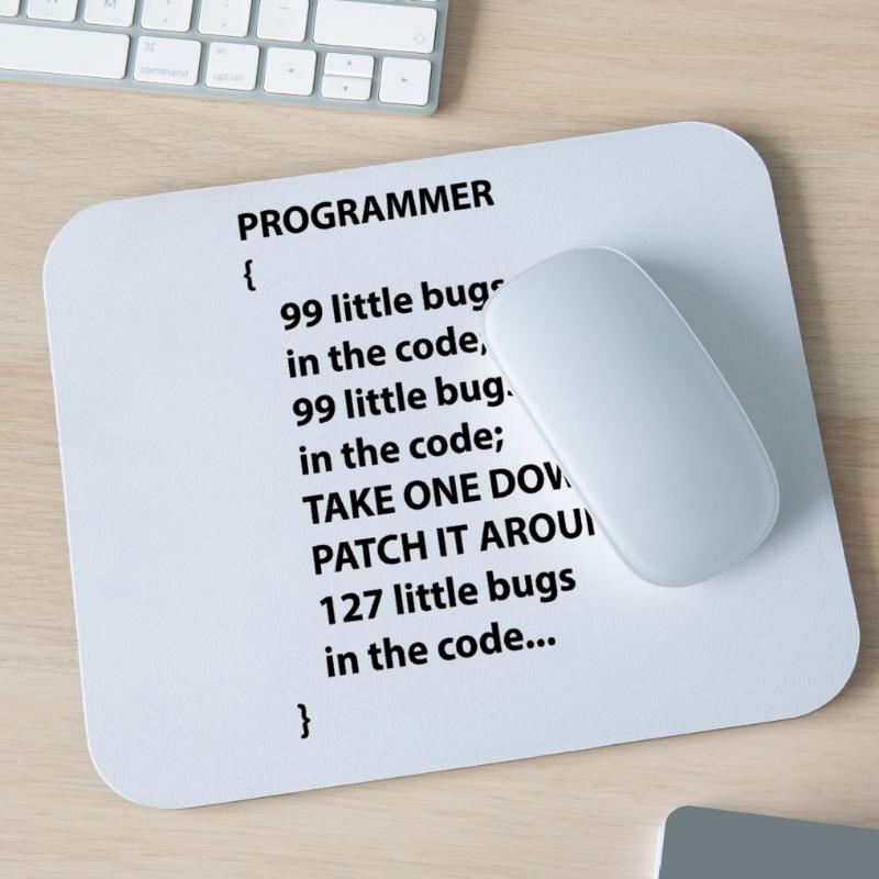 Code Programmierer Nerd Bug Entwickler Geschenk Mousepad (Querformat)