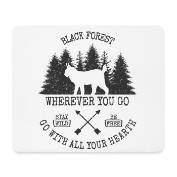 Whereever you go - Mousepad (Querformat) - Weiß - Vorne