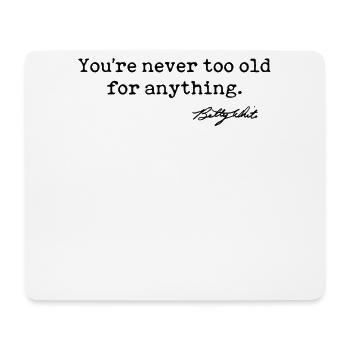 Betty White - Mousepad (Querformat) - Weiß - Vorne
