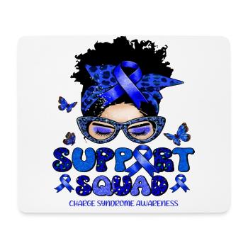 Groupe de soutien à la sensibilisation au syndrome de charge Messy Bun - Tapis de souris (format paysage) - blanc - Devant