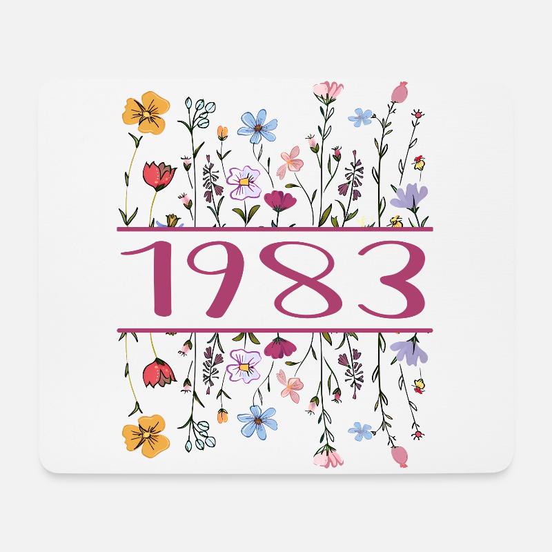 1983 Legendär Seit 1983 Geburtstag 1983 Frauen - Mousepad (Querformat) - Weiß