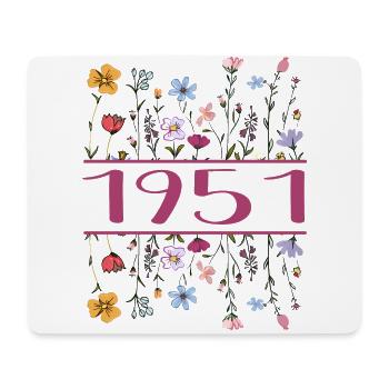 1951 Legendär Seit 1951 Geburtstag 1951 Frauen - Mousepad (Querformat) - Weiß - Vorne