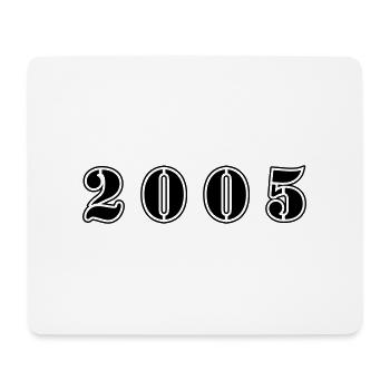 2005 Jahr Geburtstag - Mousepad (Querformat) - Weiß - Vorne