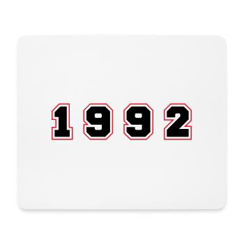 1992 Year Number - Mouse Pad (horizontal) - white - Front