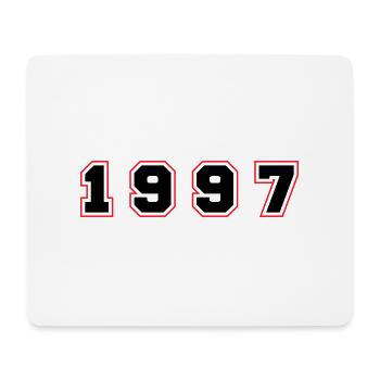 1997 Jahr Zahl - Mousepad (Querformat) - Weiß - Vorne