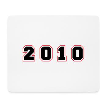 2010 Year Number - Mouse Pad (horizontal) - white - Front