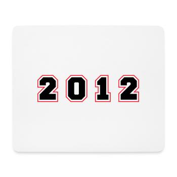 2012 Year Number - Mouse Pad (horizontal) - white - Front