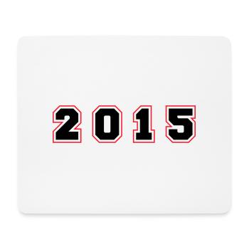 2015 Year Number - Mouse Pad (horizontal) - white - Front