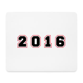 2016 Year Number - Mouse Pad (horizontal) - white - Front