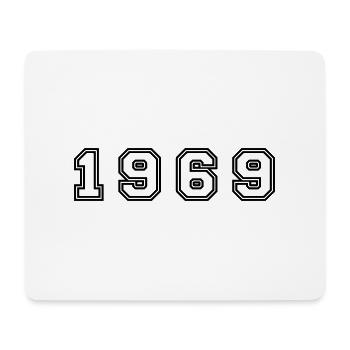 1969 Jahr Zahl - Mousepad (Querformat) - Weiß - Vorne