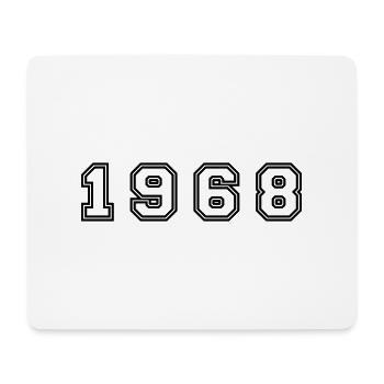 1968 Jahr Zahl - Mousepad (Querformat) - Weiß - Vorne