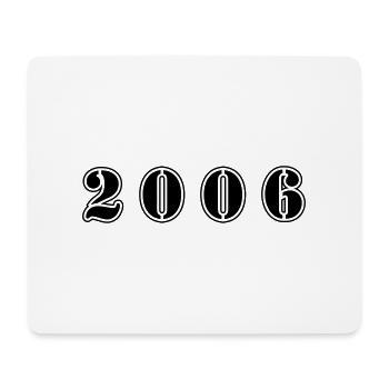 Anniversaire 2006 - Tapis de souris (format paysage) - blanc - Devant