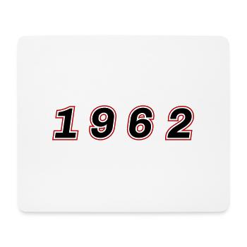 1962 Year Number - Mouse Pad (horizontal) - white - Front