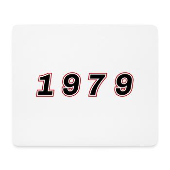1979 Jahr Zahl - Mousepad (Querformat) - Weiß - Vorne