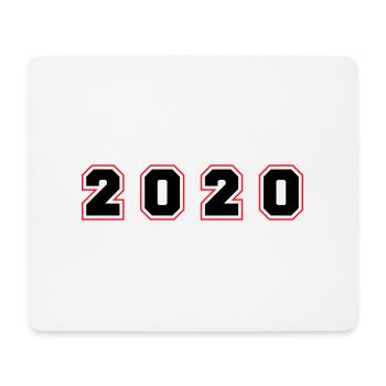 Numéro de l’année 2020 - Tapis de souris (format paysage) - blanc - Devant