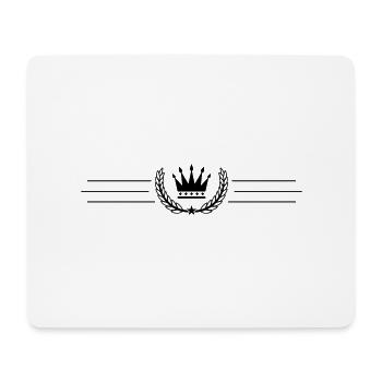 Couronne - Tapis de souris (format paysage) - blanc - Devant