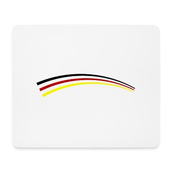 Symbole du drapeau de l’Allemagne - Tapis de souris (format paysage) - blanc - Devant