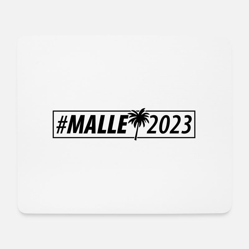 Malle 2023 - Mousepad (Querformat) - Weiß