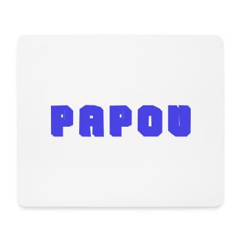 PAPOU. PAPA. FÊTE DES PÈRES. BONNE FÊTE PAPA - Tapis de souris (format paysage) - blanc - Devant