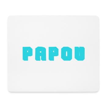 PAPOU. PAPA. FÊTE DES PÈRES. BONNE FÊTE PAPA - Tapis de souris (format paysage) - blanc - Devant