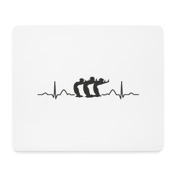 Synchronschwimmen Team Artistic Swim - Mousepad (Querformat) - Weiß - Vorne