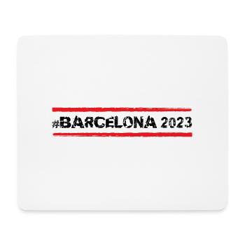 Barcelona 2023 - Mousepad (Querformat) - Weiß - Vorne