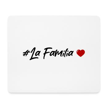 La Familia Heart - Tapis de souris (format paysage) - blanc - Devant