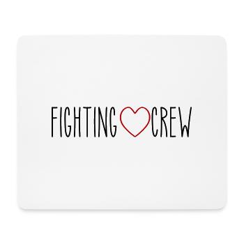 Fighting Crew Heart - Mouse Pad (horizontal) - white - Front