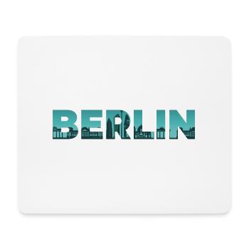 Berlin City Skyline Fernsehturm Deutschland Berlin - Mousepad (Querformat) - Weiß - Vorne
