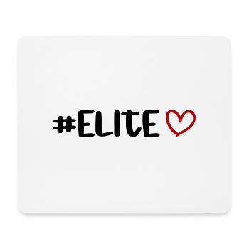 Elite heart - Mouse Pad (horizontal) - white - Front