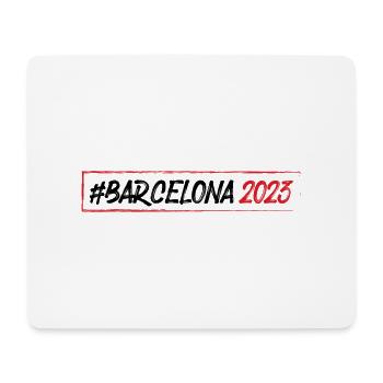 Barcelona 2023 - Mousepad (Querformat) - Weiß - Vorne