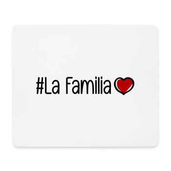 La Familia Heart - Tapis de souris (format paysage) - blanc - Devant