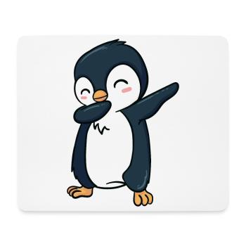 Dabbing Pinguin - Mousepad (Querformat) - Weiß - Vorne