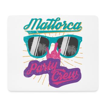 Mallorca party crew vintage style - Mouse Pad (horizontal) - white - Front