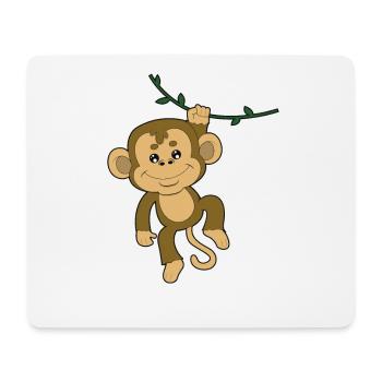 Monkey Monkey Orang Utan Gorilla Chimp Baboon - Mouse Pad (horizontal) - white - Front