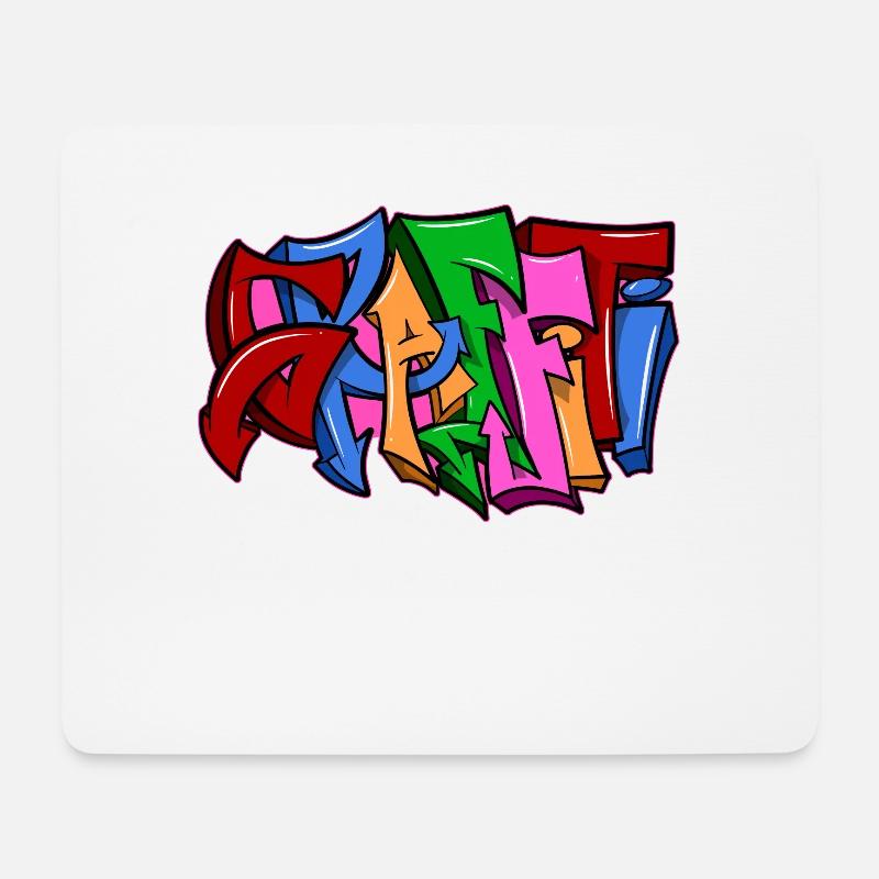 graffiti - Mouse Pad (horizontal) - white