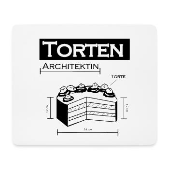 Kuchen Torten Architektin - Mousepad (Querformat) - Weiß - Vorne