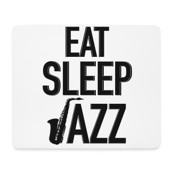 Mangez Sommeil Jazz - Tapis de souris (format paysage) - blanc - Devant