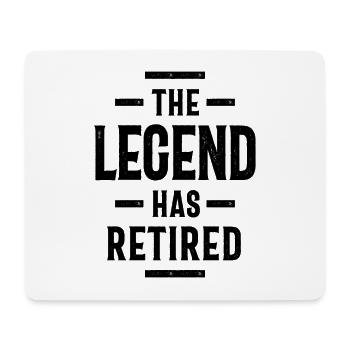Die Legende ist im Ruhestand - Ruhestandsgeschenk - Mousepad (Querformat) - Weiß - Vorne