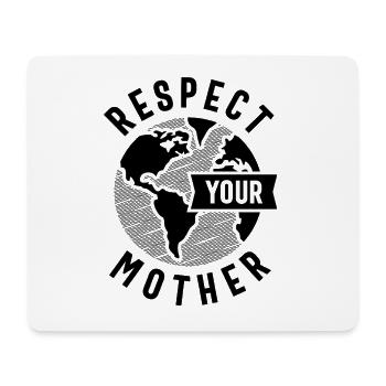 07 Respekt Muttershirt - Mousepad (Querformat) - Weiß - Vorne